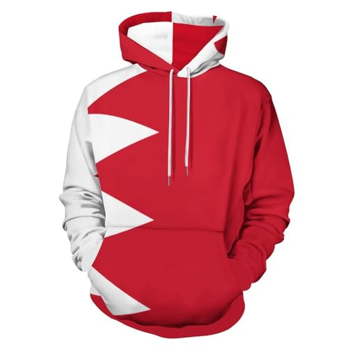 Sweat à capuche Bahreïn pull homme avec poche kangourou sport