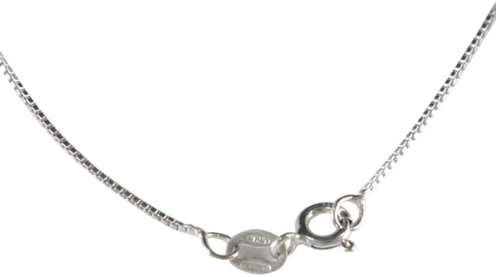 Collar unisex con nombre, de plata 925 % hipoalergénica, fabricado en Italia, M, Plata esterlina, Plata