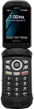 KYOCERA DuraXV Extreme+ E4811 open, front view with keypad