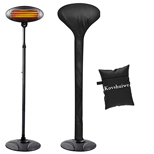Kovshuiwe Cubierta Calentador Patio,Redondos de Cúpula de Exteriores para Patio,Patio Heater Cover,Funda para Calentador de Patio 420D Tela...