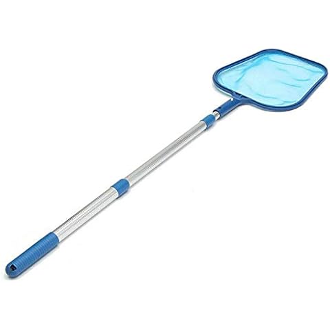 ZERIRA Pool Skimmer Net Swimming Pool Nets Mesh Plastic Net with 14-41” Adjustable Aluminum Telescopic Pole for Swimming Pool Pond Hot Tub Spa Cleaning Cover
