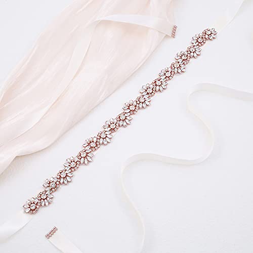 Crystal Wedding Belt and Sashes Bling Bridal Belts with Rhinestones for Bride Dress4