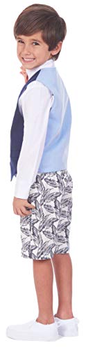 Image of IZOD Boys' 4-piece Formal Dress Up Suit Set, Vest, Pants, Collared Shirt, and Tie
