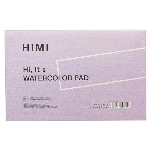 Papel de acuarela 300g HIMI bloc de 20 hojas para pintar y dibujar