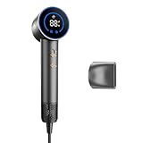 Fanttik Solo 80% Faster Drying with 110,000 RPM Brushless Motor Blow Dryer, 56dB Low-Noise, 0.74lb Ultra-Light Blow Dryer, Ionic Tech for Travel, Home, Salon, SonicDry H10 APEX - Gray