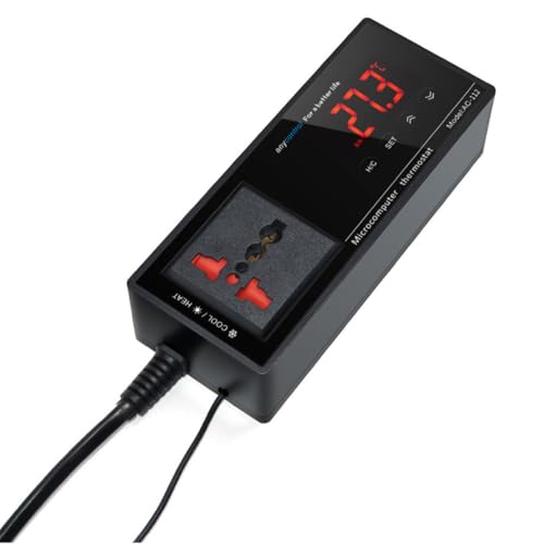 Hsthe Sea Aquarium And Reptile Thermostat High-Precision Electronic Temperature Control Heating And Cooling Temperature Controller Thermostat Essential For Pet Environment - Image 3