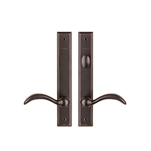 Andersen Yuma Style (Double Active) Hinged Door Hardware Set in Distressed Bronze