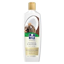 Parachute Advansed Nourishing Care Shampoo with Castor & Coconut | Tames & Nourishes Frizzy Hair| Makes Hair Thicker & Longer | 0% Harmful Chemicals | 11.4 Fl oz