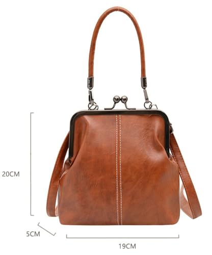 Bolso cruzado pequeño de cuero PU para mujer miniatura 7