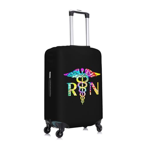 Lovely Rn Registered Nurse Travel Luggage Cover Suitcase Protector Fits 18-32 Inch Luggage, X-Large3