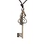 Key Leather Choker Necklace