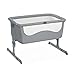 Chicco Next2Me Cuna de Colecho para Bebé Chick to Chick con Colchón, Apertura Lateral, Altura Ajustable, Paneles de Malla, Ruedas y Bolsa de Viaje 0-6 Meses, 9 kg - Gris (Pearl)