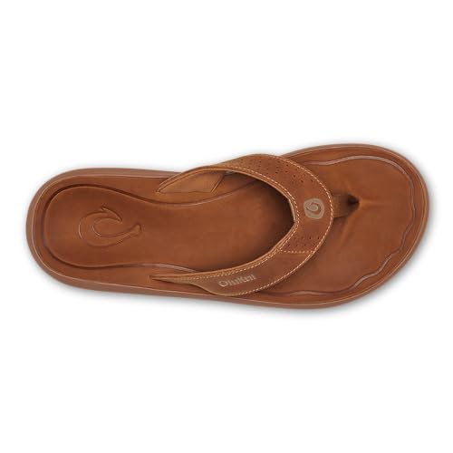 OLUKAI Pili Men's Leather Sandals, Sleek & Versatile Design, Comfortable & Waterproof Straps, Arch Support & Everyday Wear2
