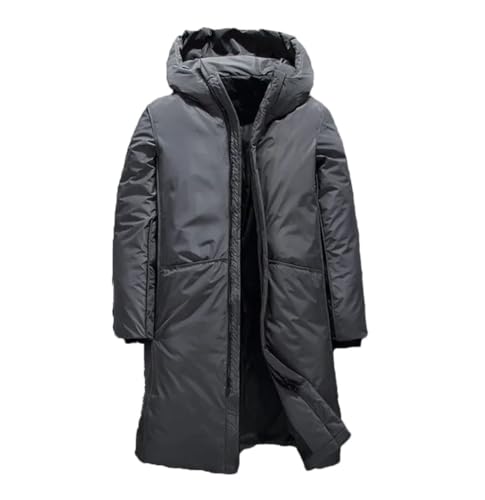 Veste d'hiver longue homme Haitpant pour marcher sous la neige en parka blanche