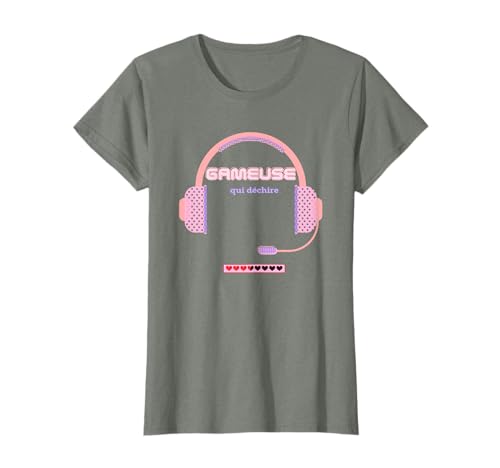 Gameuse Jeux Video Humour Geek Cadeau journée de la femme T-Shirt