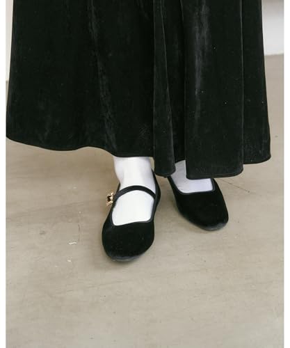 エマフランシス　フラットビジューストラップ フラット ビジューストラップ メリージェーン （グレー