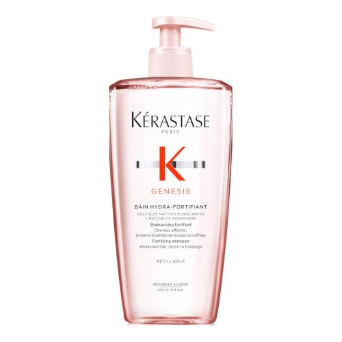 Kérastase Genesis, Nourishing & Fortifying Shampoo, For Weakened Hair, With Ginger Root & Edelweiss Flower, Bain Hydra-Fortifiant, 500ml