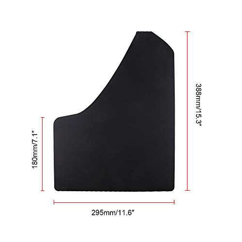 Image of Universal Car Mud Flaps Black (4 Pack) with 20Pcs Fastener Clips