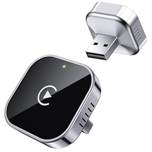 Teeran Wireless CarPlay Adapter 2025 Upgrade Wired CarPlay to Wireless, Mini USB Design for Cars with Built-in Wired Apple CarPlay Plug and Play Easy Use Fast Stable Connection Car Play for iPhone