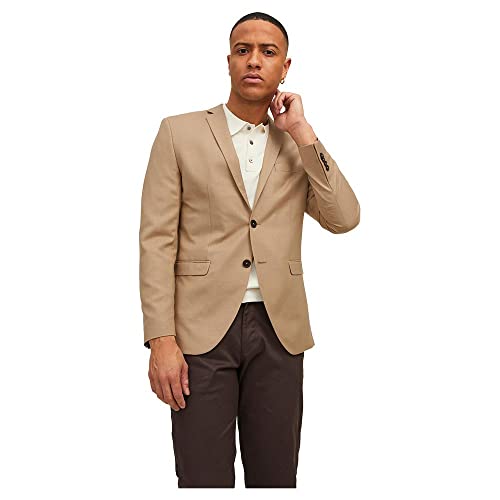 Jack & Jones Herren Jprsolaris Blazer Noos Anzugjacke, Curds & Whey/Fit: Slim Fit, 54 – Ansicht 1
