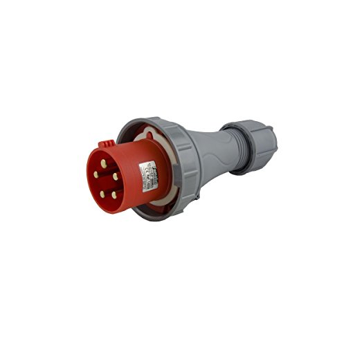 Fiche mâle 63 A/5P IP67 Famatel évite les coupures sur chantier humide