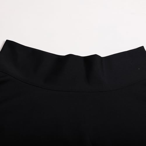 Women's High Waist A-Line Midi Skirt Casual Skater Flared Knee Length Skirts Plus Size3