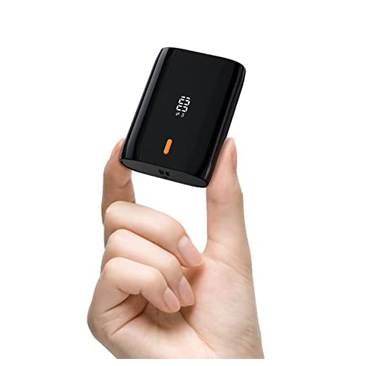 Mini Power Bank 10000mAh 22.5W Bateria Externa Carga Rapida, Batería Portátil PD3.0 QC4.0, Powerbank 4.5A (USB C Entrada&Salida) LED Compatible con Samsung Xiaomi Huawei