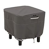 Classic Accessories Ravenna Square Patio Ottoman/Table Cover, Small