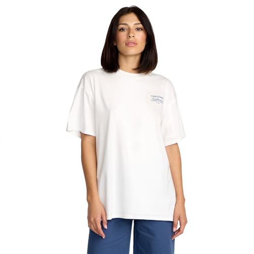 T-Shirt à Motif Pierres Femme Coupe Boyfriend en Coton Jersey