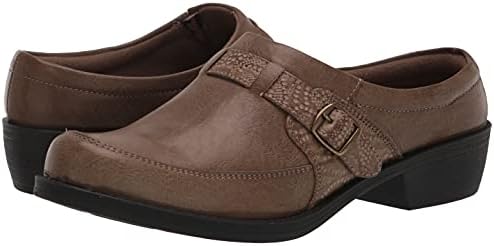 Easy Street Women's Engage Casual Slide Mule, Taupe/Taupe Embossed/Gore, 5 | Image 6