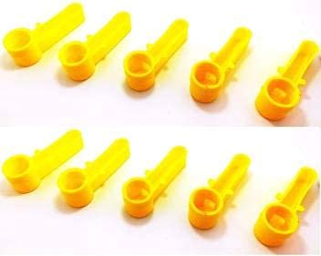 Kapoor Pets Bird Cage Drinker Cups for Any Bottle Use (Pack of 10) Caged Bird Feeder (Yellow) (B097R58QKW) Amazon Price History, Amazon Price Tracker