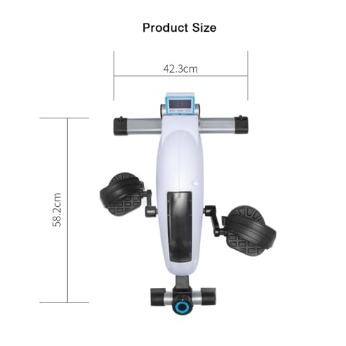 Mini bicicleta pedal para ejercicio con pantalla LCD y resistencia ajustable miniatura 2