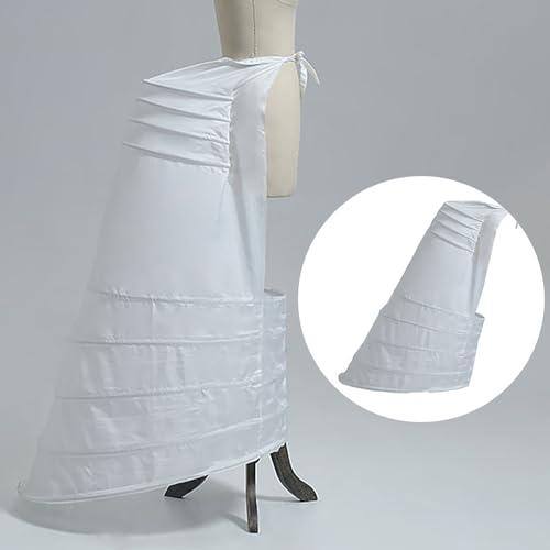 Robe victorienne Rococo blanche en crinoline moelleuse pour femmes et filles - 2