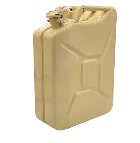 Jerrican d'essence en tôle d'acier 20 l Beige ral 1001