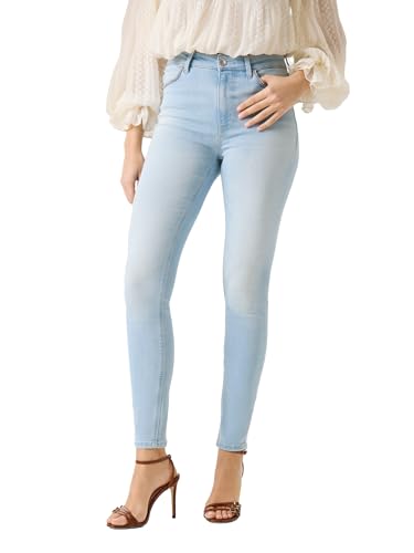 Pantalon skinny femme GUESS 1981 jean slim stretch noir taille normale