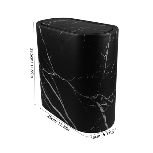 Cabilock Caneca de Basura Rectangular de Mármol miniatura 2