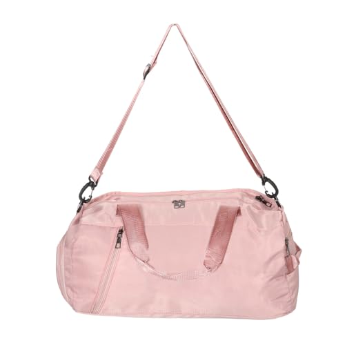 Bolsa deportiva de poliéster COHEALI rosa plegable para hombres y mujeres