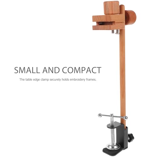 Soporte para bastidor de bordado de madera e hierro BESPORTBLE duradero 7