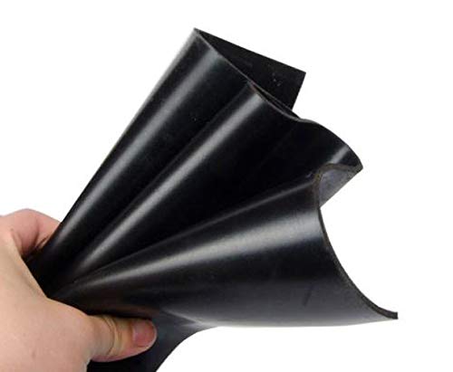 Yikai - Black Rubber Sheet Plate,Resist Mat,High Temp,Heat Resistant Gasket Flexible Pads, Seals, Flooring,Anti-Slip,Floor Protector 20 Inches Wide x 20 Inches Long 0.08inch Thick (500X500X2mm)