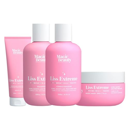 Kit Magic Beauty Liss Extreme Shampoo Cond Máscara 4pçs