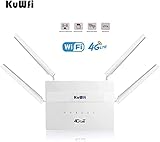 KuWFi Dual Band 4G Router with SIM Slot, 750Mbps Modem Router with SIM Card, 2 LAN Ports, 4 High Gain Antennas, WiFi Modem with VPN, APN, FDD and TDD, SIM Plug&Play, Up to 32 User, Home/Office - Image 7