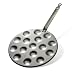 MINERAL B Round Carbon Steel Pan 10.75-Inch for cooking 16 Aebleskivers O 1.6-Inch