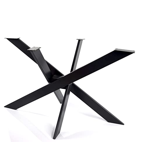 Pieds de Table en métal Orion - Structure en Croix - Cadre de Table Spider - Pieds de Table pour Table à Manger, Table de Travail (95x49 cm ( Table Basse ), Noir) Cover