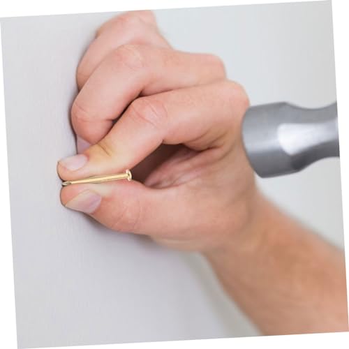 VILLCASE Clavos de cobre 200pcs 1.2x15mm para muebles con cabeza redonda para fijación y colgado de cuadros miniatura 5