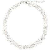 AOZEL Puka Shell Necklace for Women Men,Beach Seashell Necklace White Sea Shell Surfer Necklaces for Men 16 inch