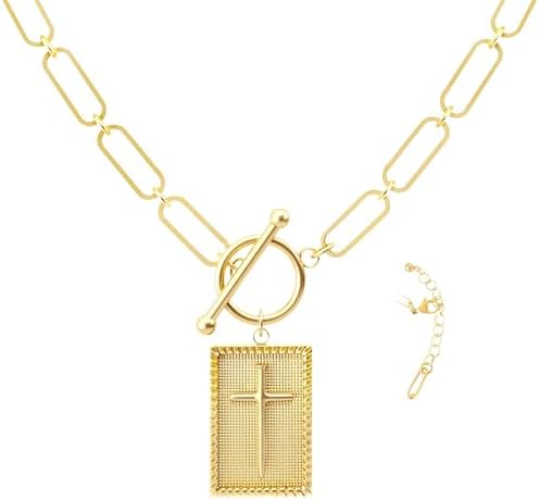 Cross Necklace for Women Jewelry - 18K Gold Jewelry for Women, Daughter, Girlfriend, Family