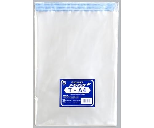 福助工業 テープ有 OPP袋 オーピーパック テープ付 T-A4 1個 100枚入 0841171