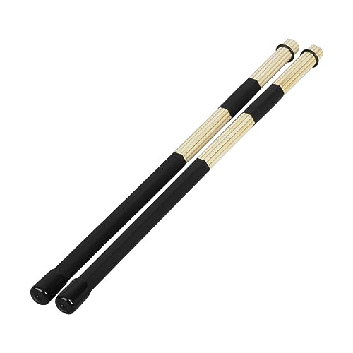 Juego de 2 baquetas de bambú para batería, accesorios musicales para percusión miniatura 5