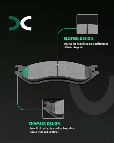 Image of SCITOO D965 D702 Front Rear Semi-Metal Brake Pads Sets Fit For Dodge Ram 1500 2006-2008,For Dodge Ram 2500 2003-2008,For Dodge Ram 3500 2003-2008
