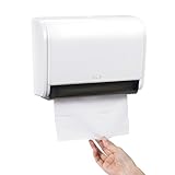 Ailelan Paper Towel Dispenser, Commercial Toilet Tissue Dispensers Wall Mount Paper Towel Holder Multifold/C-Fold Paper Towel Dispenser for Kitchen and Restroom Decor (White)